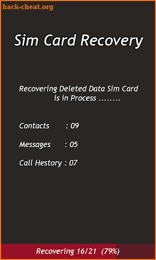 sim card Recovery screenshot