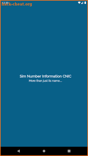 Sim Number Information CNIC screenshot