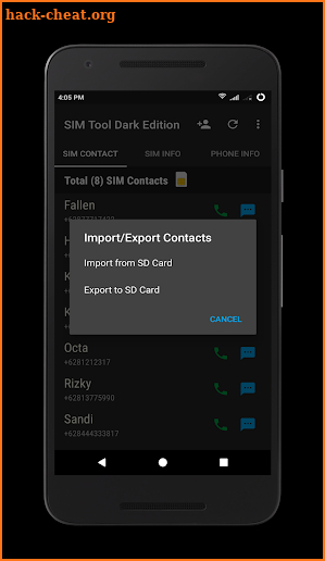 SIM Tool Dark Edition screenshot