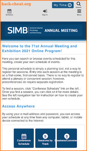 SIMB Annual Meeting 2021 screenshot