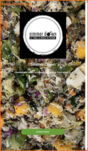Simmer Down Kitchen App screenshot