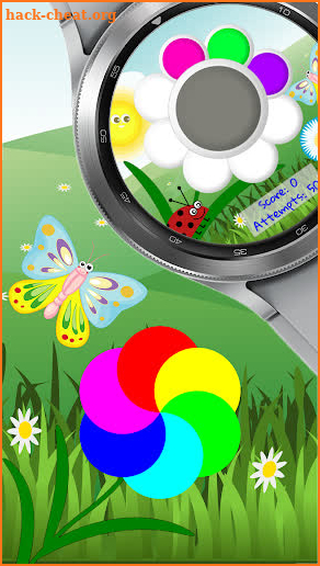 Simon Flower Wear OS Game screenshot