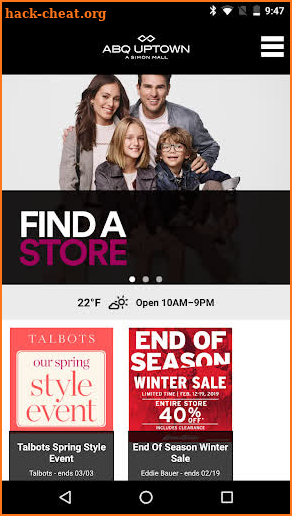 SIMON - Malls, Mills & Outlets screenshot