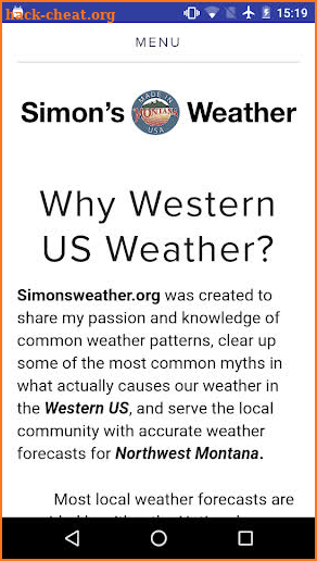 Simon's Weather screenshot