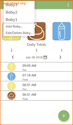 Simple Baby Tracker screenshot