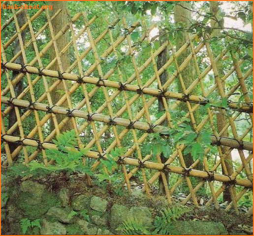 Simple Bamboo Fence Design screenshot