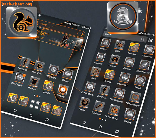 Simple Black Launcher Theme screenshot