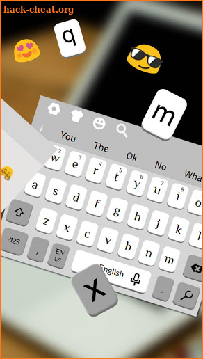 Simple Black White Keyboard screenshot