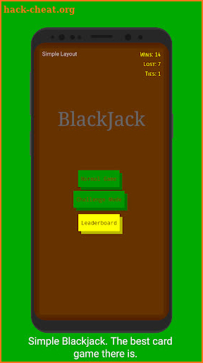 Simple Blackjack - Simple, Fun! screenshot