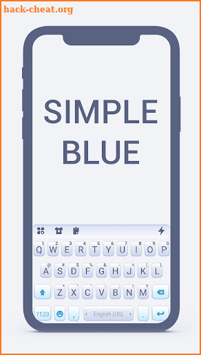 Simple Blue Business Keyboard Background screenshot