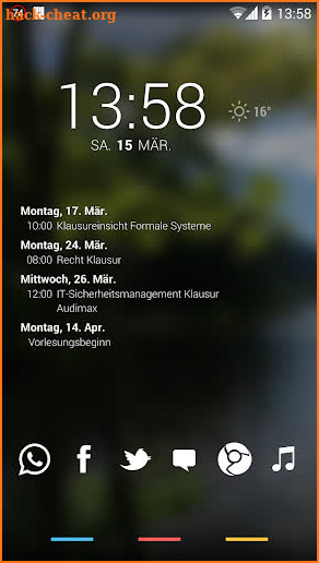 Simple Calendar Widget screenshot