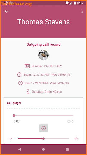 Simple Call Recorder screenshot
