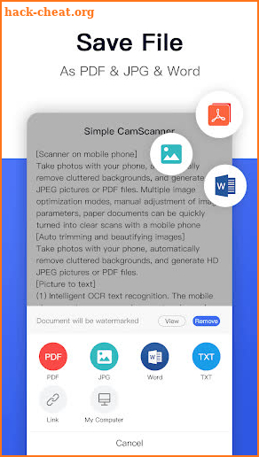 Simple CamScanner-Camera Scanner To Pdf screenshot