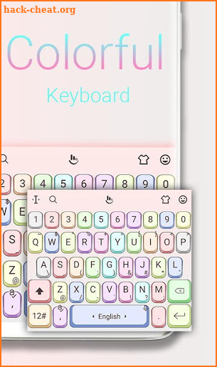 Simple Colorful Keyboard Theme screenshot