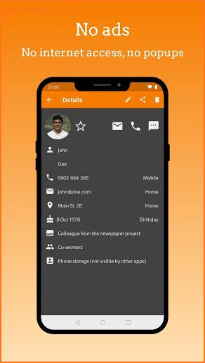 Simple Contacts - Manage & access contacts easily screenshot