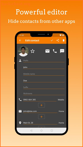 Simple Contacts - Manage & access contacts easily screenshot