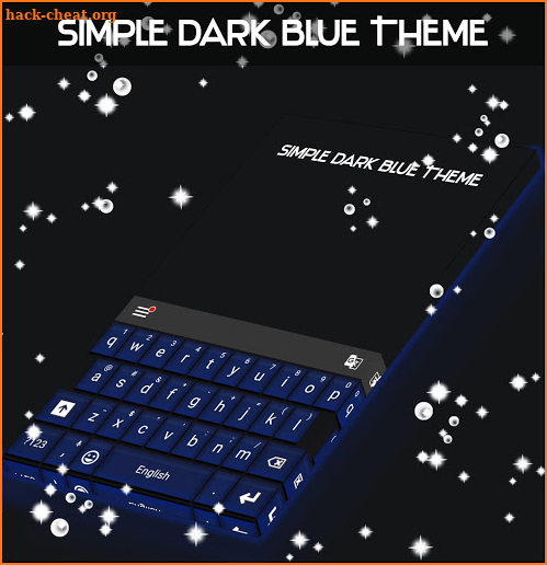 Simple Dark Blue Theme screenshot