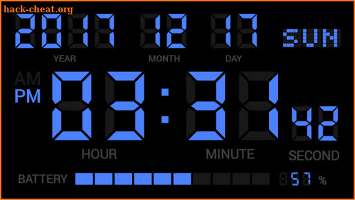 Simple Digital Clock - DIGITAL CLOCK SHG2 FREE screenshot