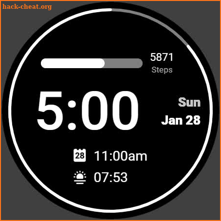 Simple Digital Watch Face screenshot