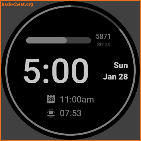 Simple Digital Watch Face screenshot