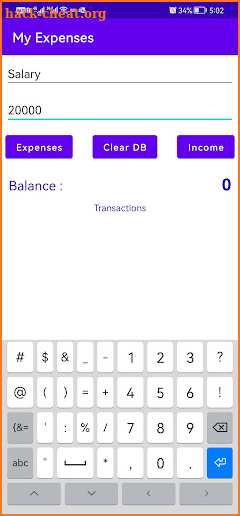 Simple Expenses Manager screenshot