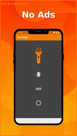 Simple Flashlight - Bright display & stroboscope screenshot