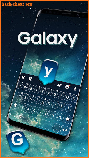 Simple Galaxy Keyboard Theme screenshot