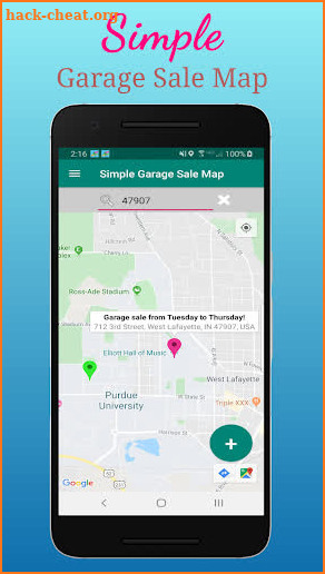 Simple Garage Sale Map screenshot