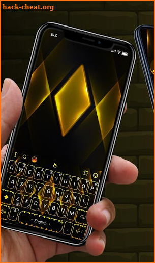 Simple Gold Keyboard Theme screenshot