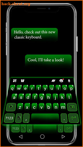 Simple Green Keyboard Theme screenshot
