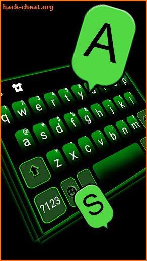 Simple Green Keyboard Theme screenshot