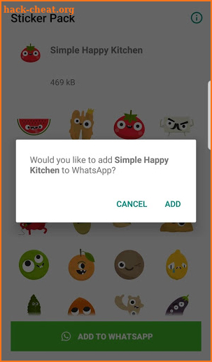 Simple Happy Kitchen Sticker Pack screenshot