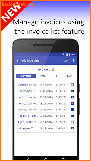 Simple Invoicing - Easy Mobile Invoices Free screenshot