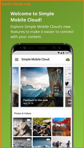 Simple Mobile Cloud screenshot
