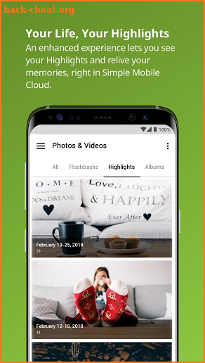 Simple Mobile Cloud screenshot
