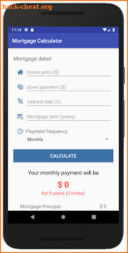 Simple Mortgage Calculator screenshot