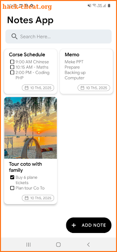 Simple Note App screenshot