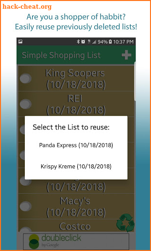 Simple Shopping List screenshot