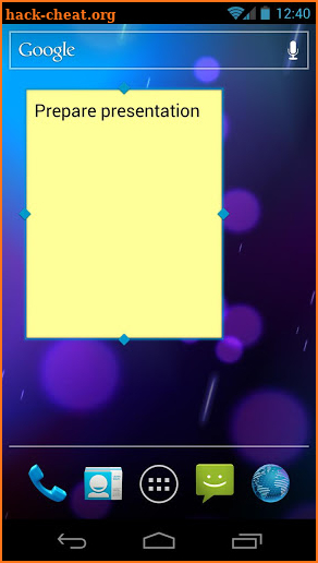 Simple Sticky Note Widget screenshot