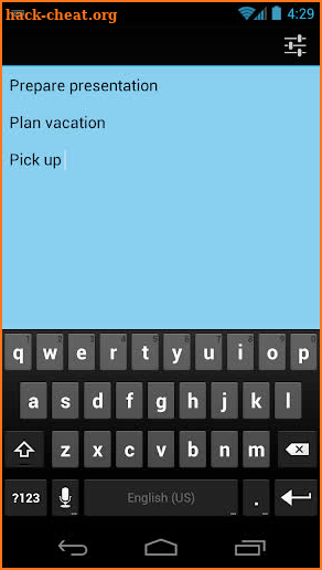 Simple Sticky Note Widget Plus screenshot
