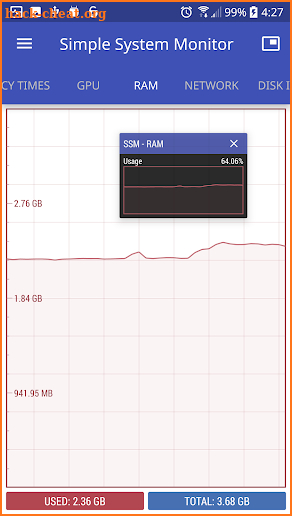 Simple System Monitor screenshot