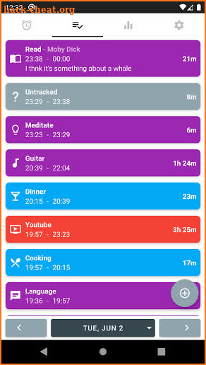 Simple Time Tracker screenshot