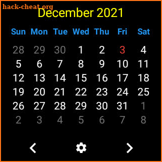 Simple Wear Calendar screenshot