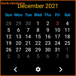 Simple Wear Calendar * Lite screenshot