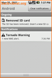 Simple Weather Alert screenshot