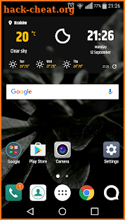 Simple weather & clock widget (No ads) screenshot