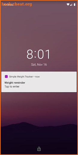 Simple Weight Tracker screenshot