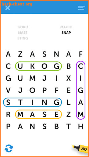 Simple Word Search Puzzles screenshot