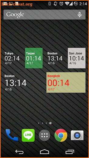 Simple World Clock Widget screenshot