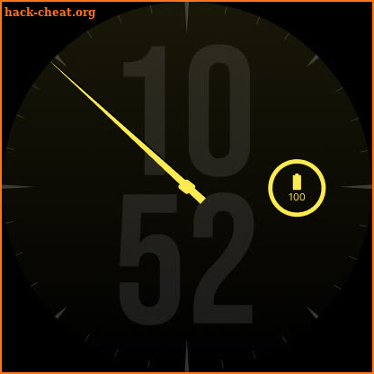 Simple Yellow - Watch Face screenshot